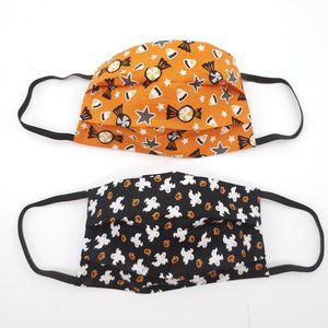 2 Halloween Face Mask Trick or Treat Reusable
